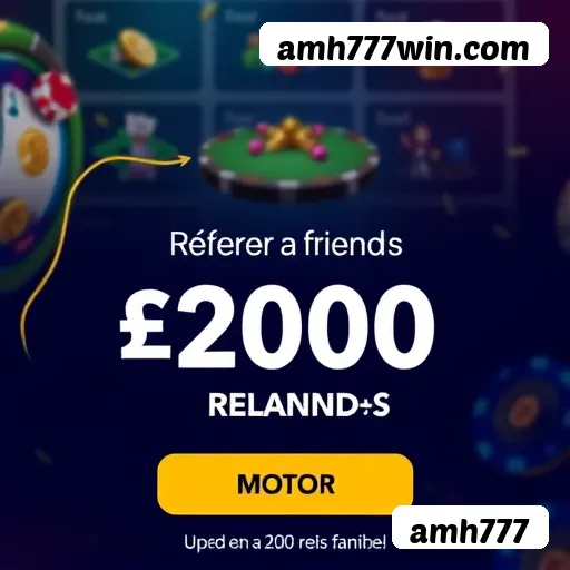 Bônus boas-vindas amh777 R$100